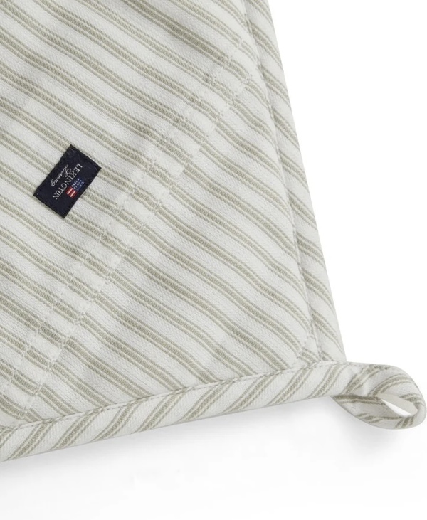 Gryteklut stripet m/lomme Sage green - Lexington