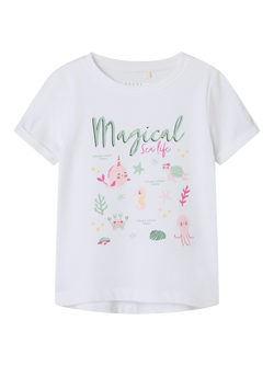NMFVIX SS TOP BRIGHT WHITE - Name It