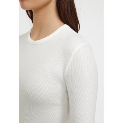 Fenja O-neck Top SNOW WHITE - Soft Rebels