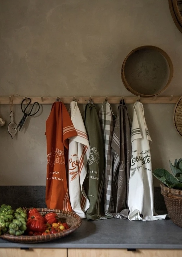 Lexington Kjøkkenhåndkle White/Olive - Lexington