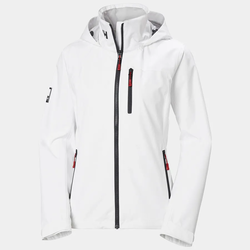 HH W CREW HOODED JACKET  hvit - Helly Hansen