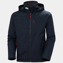 HH Crew midlayer m/for og hette  navy - Helly Hansen