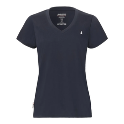 Musto dame t-skjorte med V-hals  navy - Musto