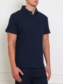 We Norwegian Waffel polo  navy - We Norwegian