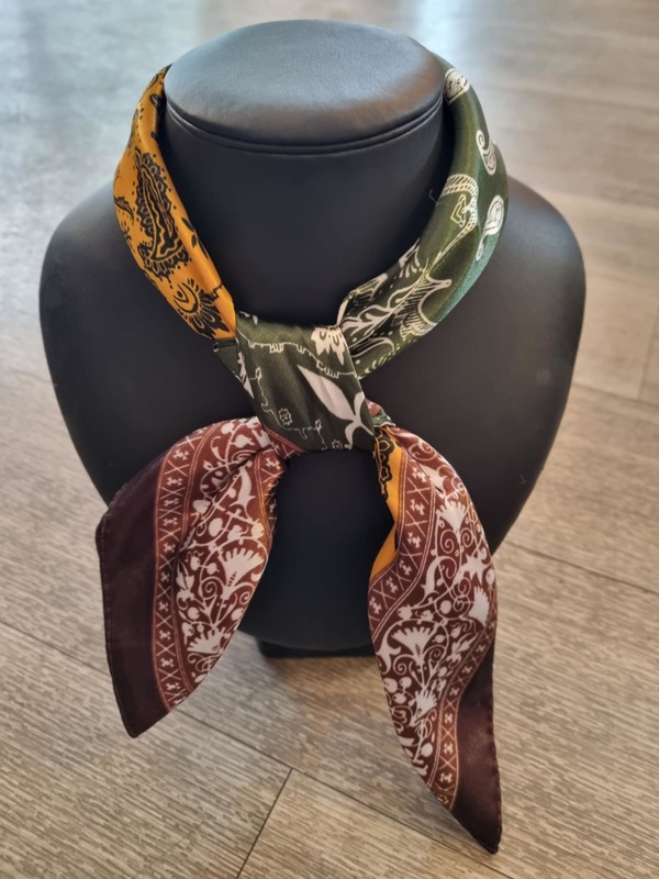 Silke skjerf mønstret