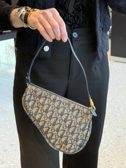 Dior Trotter Saddle Bag  blå - Dior