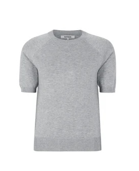 Marla SS O-neck Light Grey Melange - Soft Rebels