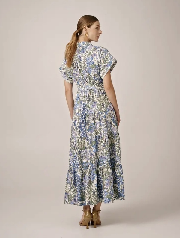Poplin Shirt Dress Delightful Garden - by TiMo