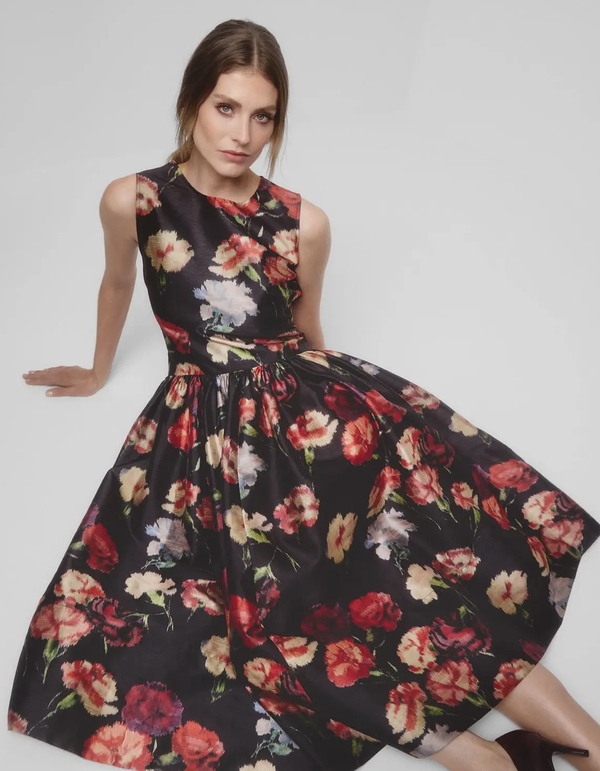 Taffeta Midi Dress Poppy - by TiMo