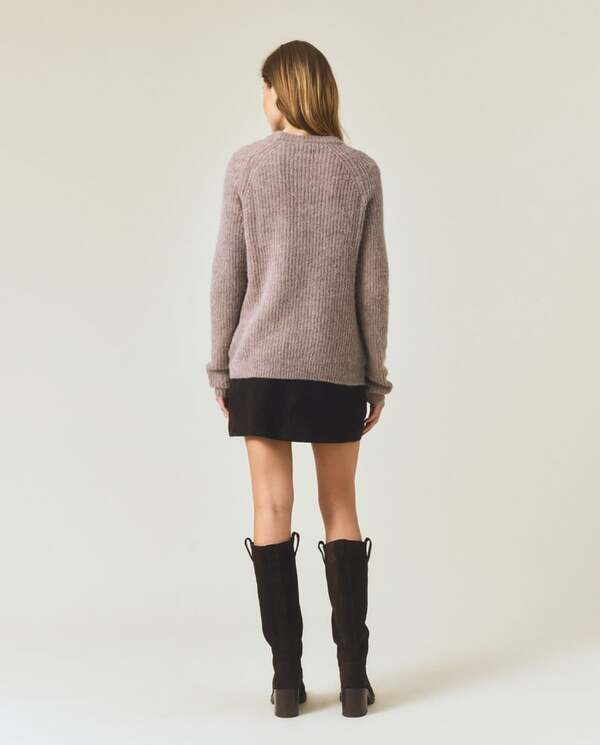 Gense,r Alpakablanding raglan Light brown - Lexington