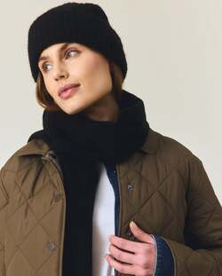 Strikkelue i alpakkablanding Sort  - Lexington