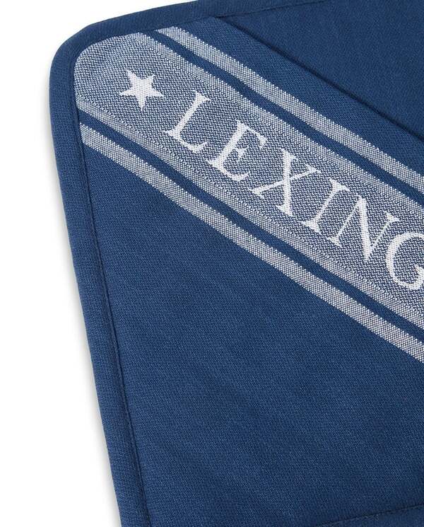 Icons gryteholder med jaquardstjerne, blå/hvit Blue/White - Lexington