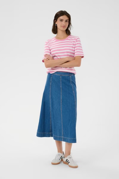 Ratana T-skjorte, striper Orchid Smoke Stripe - Part Two