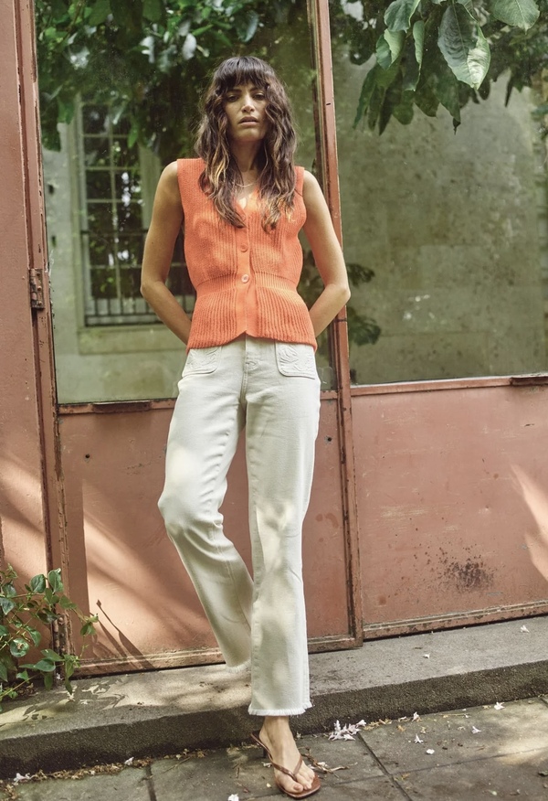 Ashley Blossom Jeans Clay - Mos Mosh