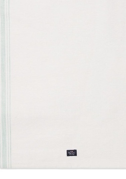 Stripet bordløper i økologisk bomull White /Green - Uspesifisert