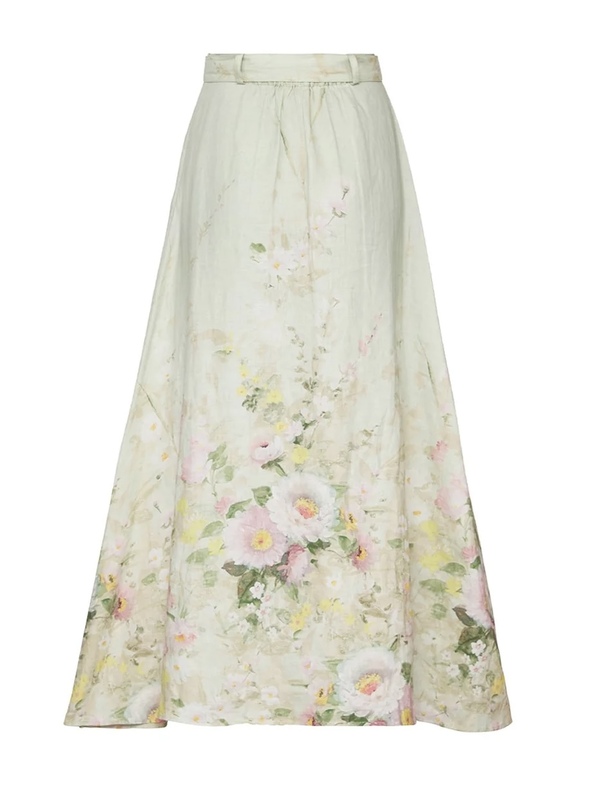 Linen Maxi Skirt Harmony - by TiMo