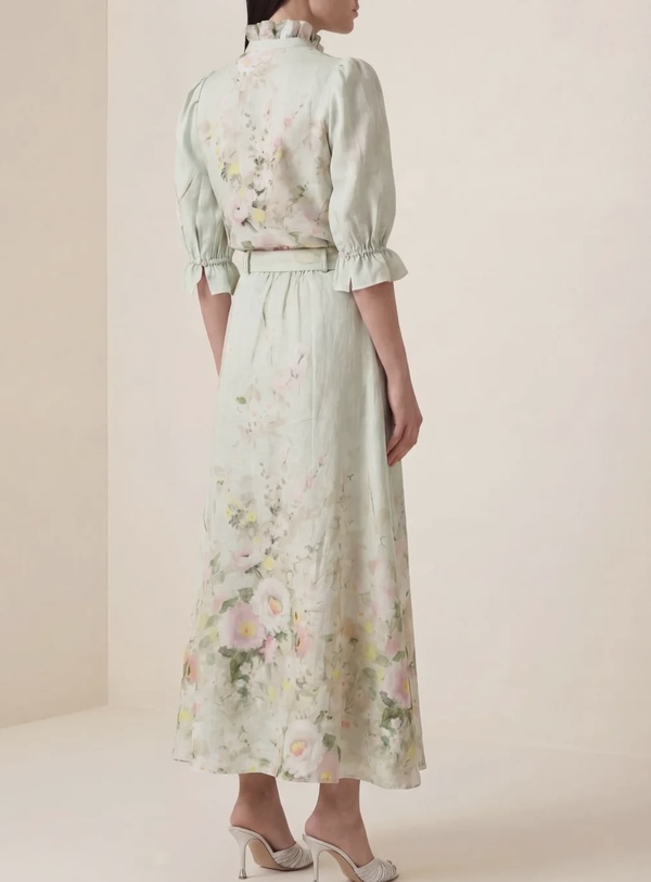 Linen Blouse Harmony - by TiMo