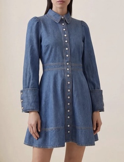 Denim Mini Dress FRENCH BLUE - by TiMo