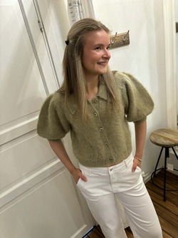 Hairy Kint Puffed Jacket Green - by TiMo