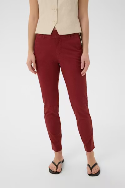 Soffys, Fitted chino pants Burnt Russet - Part Two