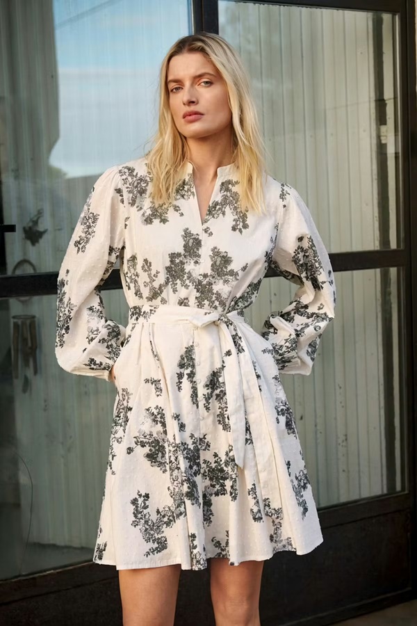 Avira Dress Smokey Olive Shadow Flowe - Part Two