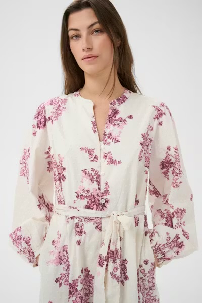 Avirana Dress Pink Shadow Flower Print - Part Two