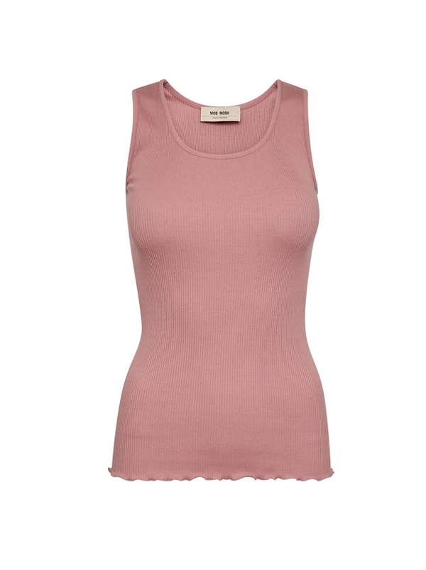 Elaine Seamless Silk Tank Topp DUSTY ROSE - Mos Mosh
