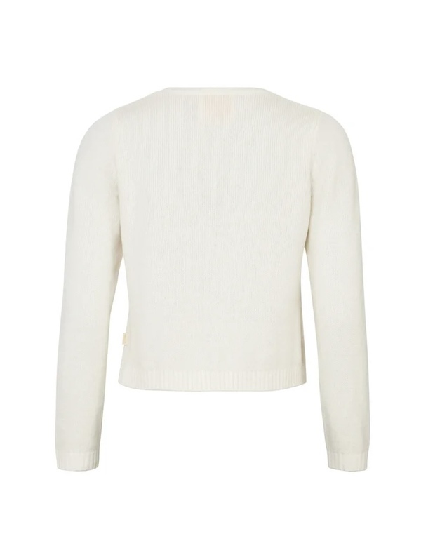Summer Knit Bow Jacket  Off White  - by TiMo