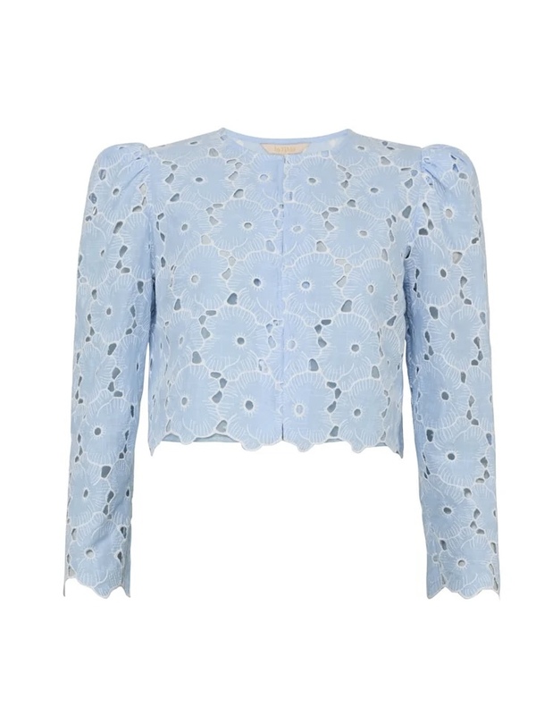 Broderie Anglaise Jacket Light blue - by TiMo