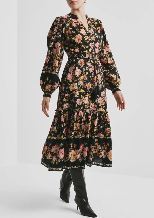 Bohemian Midi Dress Evening Field - by TiMo