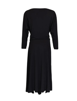 Jersey Boatneck Dress Black - by TiMo