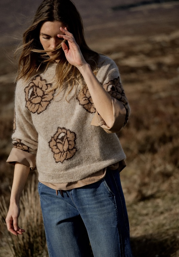 Drea Popli Knit Doeskin - Mos Mosh