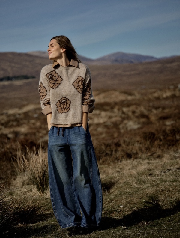 Drea Popli Knit Doeskin - Mos Mosh