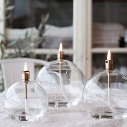 Peri Design Oljelampe Round Brass,Small Uspesifisert - Peri Design 
