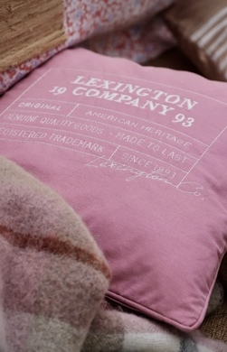 LEXINGTON putetrekk i økologisk bomull Pink/White - Lexington