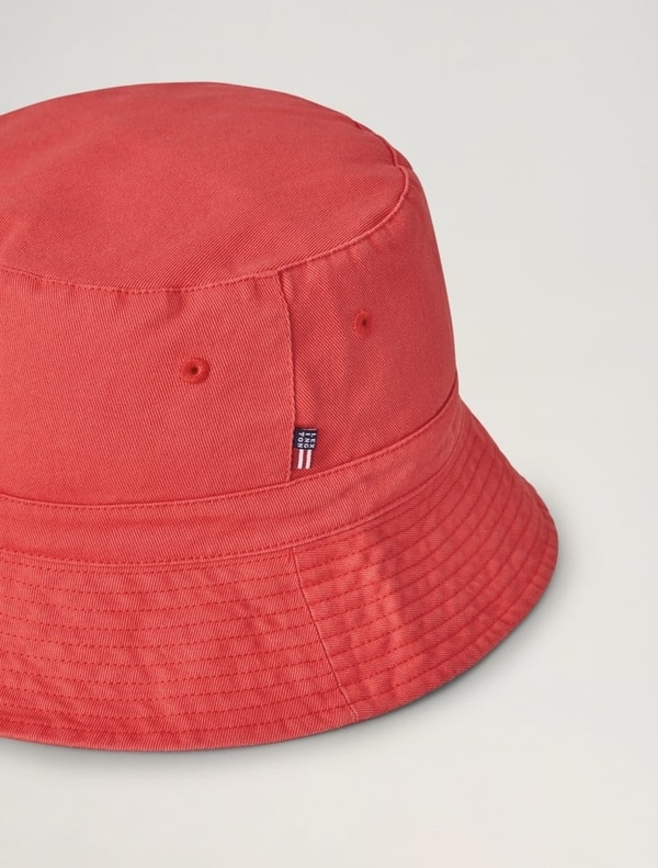 Bridgehampton Washed cotton Bucket Hat Red - Lexington
