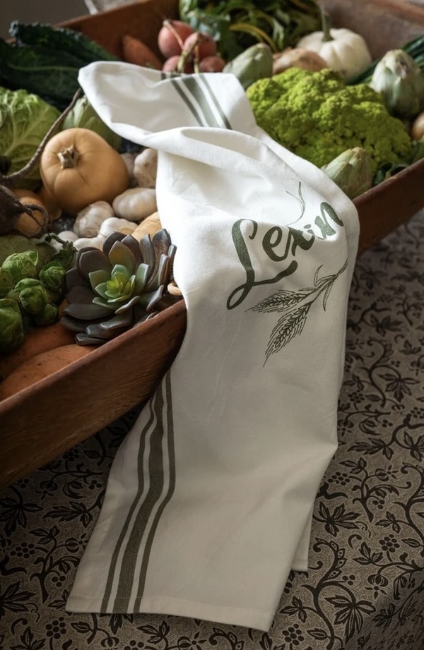 Lexington Kjøkkenhåndkle White/Olive - Lexington