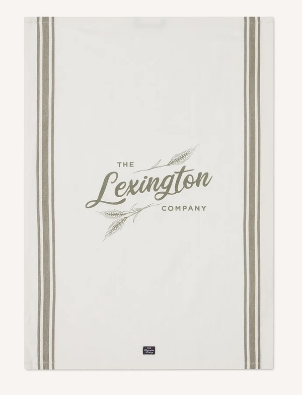 Lexington Kjøkkenhåndkle White/Olive - Lexington