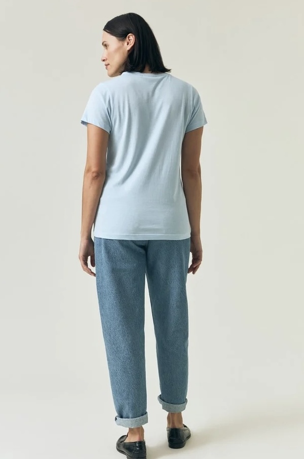 T-skjorte bomull/modal Light blue - Lexington