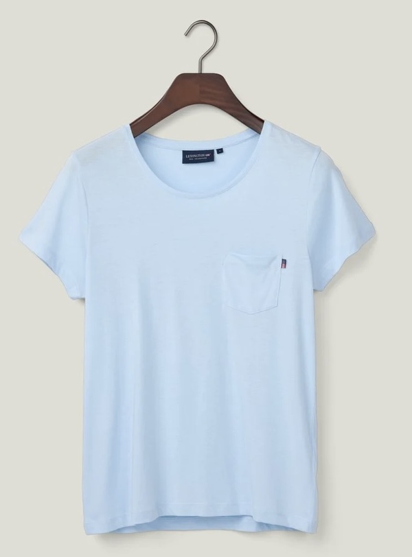 T-skjorte bomull/modal Light blue - Lexington