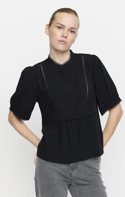Linda Blouse Black - Soft Rebels