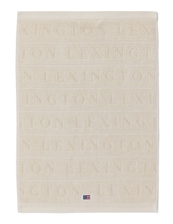 Velour jacquardhåndkle m/logo Moonbeam - Lexington