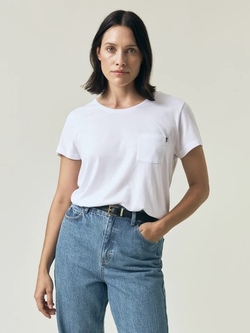Ashley Jersey Tee White - Lexington