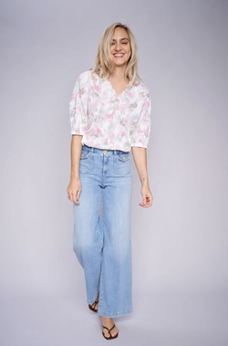 Mos Mosh-Colette Grendel Jeans Light blue - Mos Mosh
