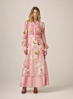 Organza Belt Dress Cherry Blossom - by TiMo