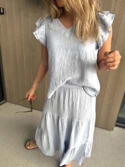 Amara Long Skirt Sky - RAH Oslo