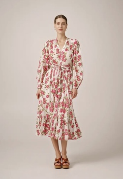 Bohemian Belt Dress Pink Meadow - by TiMo