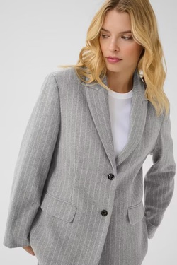 Somaya Dressjakke Medium Gray Pin Stripe - Part Two