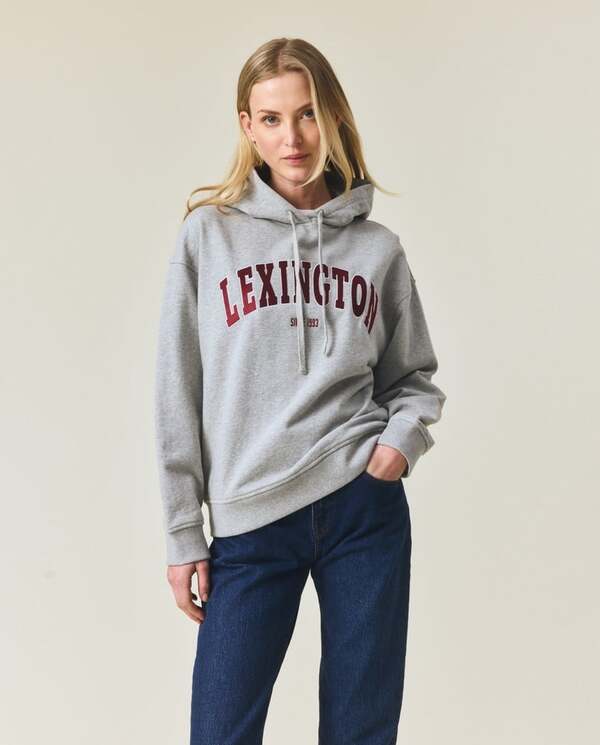 Logo Hoodie Gray Melange - Lexington